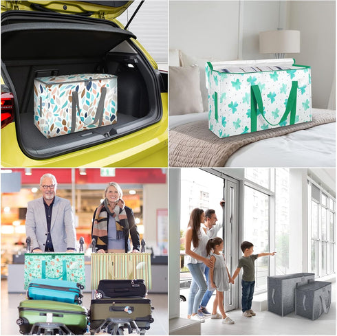 6-Pack 6-Pack) BALEINE Oversized Moving Bags with Reinforced Handles, Heavy-Duty Storage Tote for Clothes, Moving