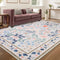 YIHOUSE 5x7 Pink Area Rug, Washable Bedroom Rug Floral Non Slip Soft,