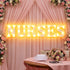 6 3D Aurelema Pcs Nurses Week Decorations LED Light up Letters Marquee Nurse Tables Centerpieces Signs for of Nursing