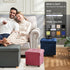15 Inches BRIAN & DANY Ottoman with Storage, Square Small Storage Ottoman Foot Rest with Legs, Ottomans Foot Stool