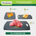 Plastic Cutting Boards Set of 3 for Kitchen, Juice Grooves, Easy Grip Handle, BPA-Free, Non-Porous, Dishwasher Safe