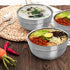 ZENFUN 6 Pack 304(18/8) Stainless Steel Bowls, 5 Inch Snack Bowls, 17 Oz Soup Bowls for Rice, Fruit, Ice Cream