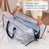 VENO 2 Pack Moving Bags Extra Large Storage Bags for College Move-In, Heavy-Duty Storage Totes, Packing Boxes, and Wardrobe Moving Supplies - Durable Laundry Bags for Clothes (Clear, 2 Pack) by VENO
