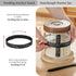 2PackWood Exhaust,35OZ Sourdough Starter Jar Sealed Lid with Automatic with Ounce Scale Line,Date Marked Feeding Band