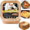 Air Fryer Disposable Paper Liner Square 9 Inch, 125 Pcs Non-stick Parchment Paper for 6-10QT Air Fryer, Baking, Cooking