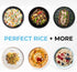 8-Cup Courant Rice Cooker (Cooked), Removable Non-Stick Bowl, One Touch Rice Cooker, Red