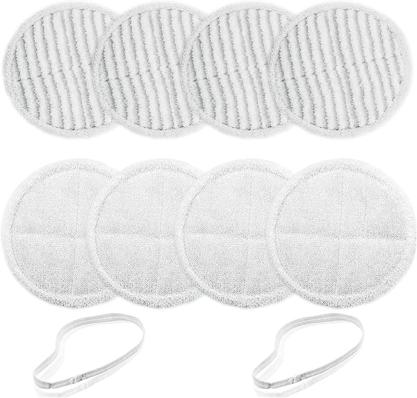 8 Pack Spin-Wave Mop Replacement Pads, Compatible with Bissell Spin-Wave Series Steam Mop