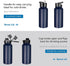 VEGOND 32 oz Insulated Water Bottle Bulk, Stainless Steel Metal Water Bottles with Leak Proof Straw Lid & Spout Lid, 4