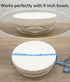 4 Pack Organic Reusable Cloth Sourdough Bowl Cover, Fits 5 -8.5 Diameter Bowls & Jars - Unbleached for Fermentation