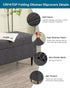 CRFATOP Jacquard Ottoman Stool Cover Stretch Folding Storage Footstool Bench Slipcovers Upholstered Foot Chest Chair