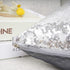 YOUR SMILE Pack of 2, New Luxury Series Silver Bling Decorative Glitzy Sequin & Comfy Satin Throw Pillow Cover
