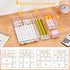 SMARTAKE 28 Piece Drawer Organizers with Non-Slip Silicone Pads, Clear Storage Tray for Makeup, Jewelry, Utensils