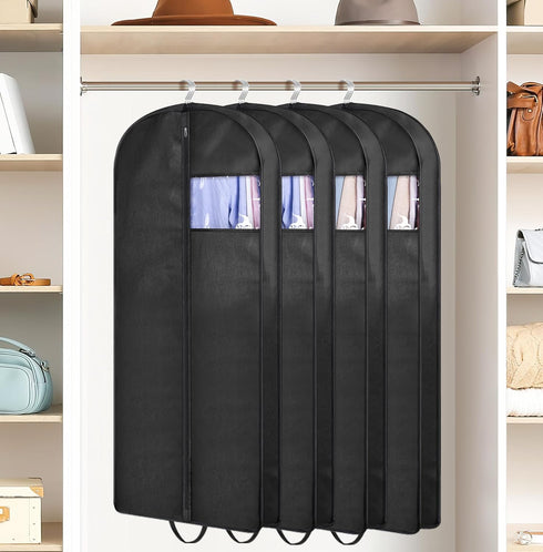 KIMBORA 54" Garment Bag for Travel, Gusseted Suit Bags for Men with Handles for Hanging Clothes Storage