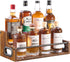 YQBRAO 2-Tier Liquor Bottle Display Shelf, Coffee Syrup Rack Organizer, Water Bottle Organizer,
