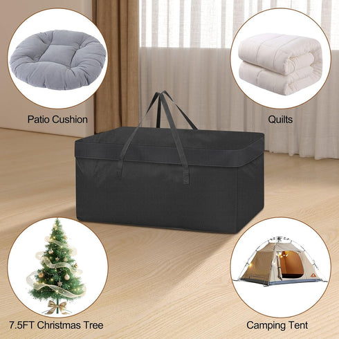 Demao Cushions-51"Lx15.8"Wx21.7"H Extra Large Outdoor Cushion Storage Bags,Heavy Duty Patio Waterproof Furniture