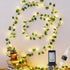 HEYFUNi Vines with Lights, 23 Ft 73 Led Faux Pothos String Lights