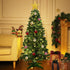 8 4 100 18 3D Remote Mode & Timer Ft Mini Christmas Tree with Warm White & Multi Color Change Lights DIY Balls