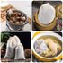 AUEAR Reusable Drawstring Cotton Soup Bags, 12 Pack, 4"x6" Coffee Chinese Medicine Tea Bag Brew Straining Herbs