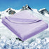 HOMFINE Cooling Blankets for Hot Sleepers - Lightweight Breathable Soft Double Side Blanket for Bed Couch Sofa, Purple,