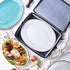 Fine China Storage Containers – Platter Storage Case, Hard Shell, Quilted, Stackable 16”x12.5”x3.5” with Zipper,