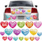 18Pcs Valentine's Day Reflective Car Magnets, Cute Conversation Heart Fridge Stickers for Mailbox, Cabinets