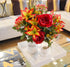 Admired By Nature 24 Stem Artificial Flowers - Mixed Bush for Home & Wedding Decoration