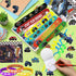 CZWXOXO 122PCS Set, Monster Truck Party Favors Jam Birthday Decorations Including Theme Slap Bracelets, Keychains, Gift
