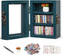 Pawnoc Anxiety Bookshelf Gift, with 60 Mini Books, Plant Flowers, and Tweezers, Shakeable