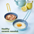 GreenPan Mini Healthy Ceramic Nonstick Egg Pan, 5" Round, PFAS-Free, Dishwasher Safe, Yellow
