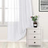DWCN White Sheer Curtains - Set of 2 Panels, Faux Linen Look Grommet Window Drapes for Bedroom Living Room