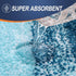 OLANLY U-Shaped Toilet Rugs 24x20 - Extra Soft Absorbent Microfiber Non-Slip Plush Shaggy Bath Mat in Peacock Blue