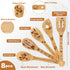 Mouse Wooden Spoons for Cooking, Cartoon Bamboo Utensils Set with Apron, Oven Mitt, Potholder, 8PCS Cute Gifts for