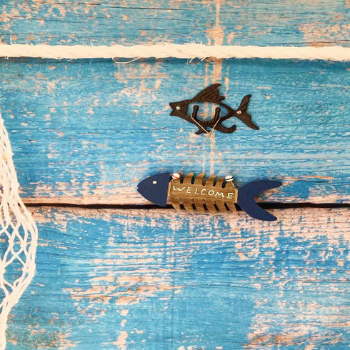 Set of 2 Rustic Heavy Duty Cast Iron Hook Wall Décor, Durable Hanger for Towel, Key, Coat Rack, Kitchen, Bathroom