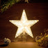 Warm White Light Christmas Tree Topper Star, 8.7 Inch Decor for General Size Xmas Tree Holiday