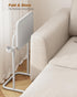 TB01BW091 TUTOTAK C Shaped End Table with Tiltable Surface, Adjustable Height Side Table, Slide Under Couch Table TV