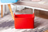 Minoisome Collapsible Felt Storage Basket, Convenient Box Organizer with Carry Handles for Nursery Toys