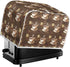 Coffee Design 2 Slice Toaster Dust Covers, Decorative Lotus Print, Stain Resistant Kitchen Appliance Cover