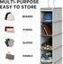 2 Pack 10 Simple Houseware Shelves Hanging Organizer, Gray