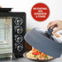 Magnetic Collapsible Microwave Cover, Large 11.8" Tempered Glass & Silicone Lid, Heat Resistant Splatter Guard