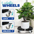 440lbs 15-21 Idzo Heavy Duty Trolley Planter Caddy with Wheels Capacity, Plant Pots Indoor and Out Door, Adjustable