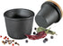 Zassenhaus Cast Iron Spice Grinder Set with Beech Wood Lid, 3 Inches (Black)
