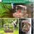 Window Bird Feeder, Metal Bird Feeder with Wide View, Strong Suction Cups, Wild Bird Feeders for Bird Watching Gifts