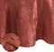 Elrene Home Fashions 70" x 70" Round Elegant Woven Leaves Jacquard Damask Tablecloth, Spice Red, Wrinkle Resistant