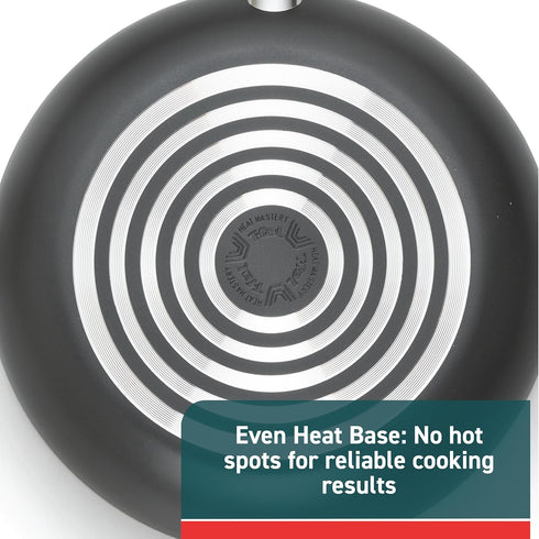 T-fal Initiatives Non Stick Fry Pan Set, 2 Piece 8.5 & 10 Inch, Oven Safe 350F, Kitchen Cooking Skillets, Dishwasher