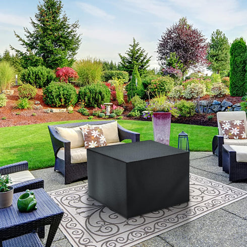 28.3 28.3 16.9 inch Patio Ottoman Cover Waterproof, x x Rectangular Outdoor Side Table Cover, Durable Outdoor Furniture