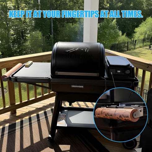 BAC644 LS'BABQ Adjustable Paper Towels Holder for Traeger Grills P.A.L. Pop-and-Lock Roll Rack,Grill Accessories