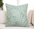 20x20 Inches, Fern Leaves Embroiderd Decorative Square Accent Throw Pillow Cover - Sofa, Chair, Couch, Bedroom, Living