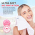 24 Pack White Washcloths, Microfiber Face Cloths, Soft Bulk Fingertip Towels, Lint Free Quick Dry Absorbent Reusable