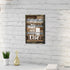 Kitchen Quote Wooden Wall Art: Framed Inspirational Bless Picture First We Eat Then We Do Every Thing Else Painting