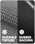 Color&Geometry Chenille Rubber Backed Gray Bathroom Rugs, Non-Slip, Absorbent, Quick Dry, Washable - 16"x24" Small Bath